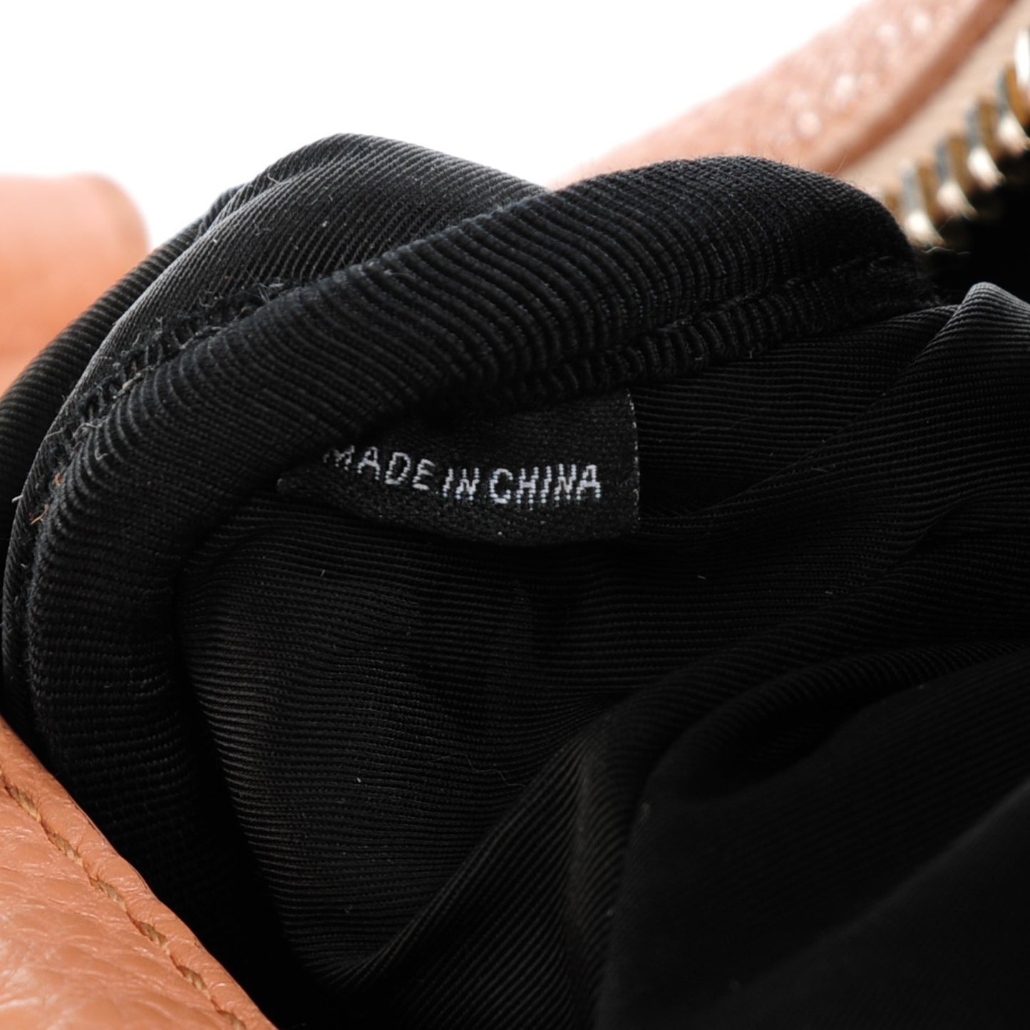 Pebbled Lambskin Rocco Tan Pale Gold Hardware