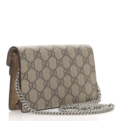Gucci GG Supreme Monogram Super Mini Dionysus Shoulder Bag Taupe 3 of 11