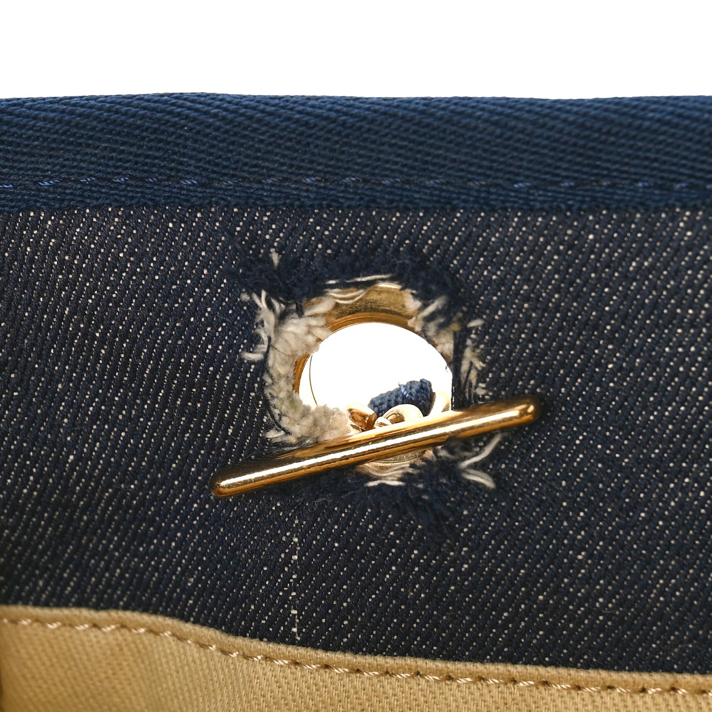 Canvas Mini Deauville Tote Denim Blue