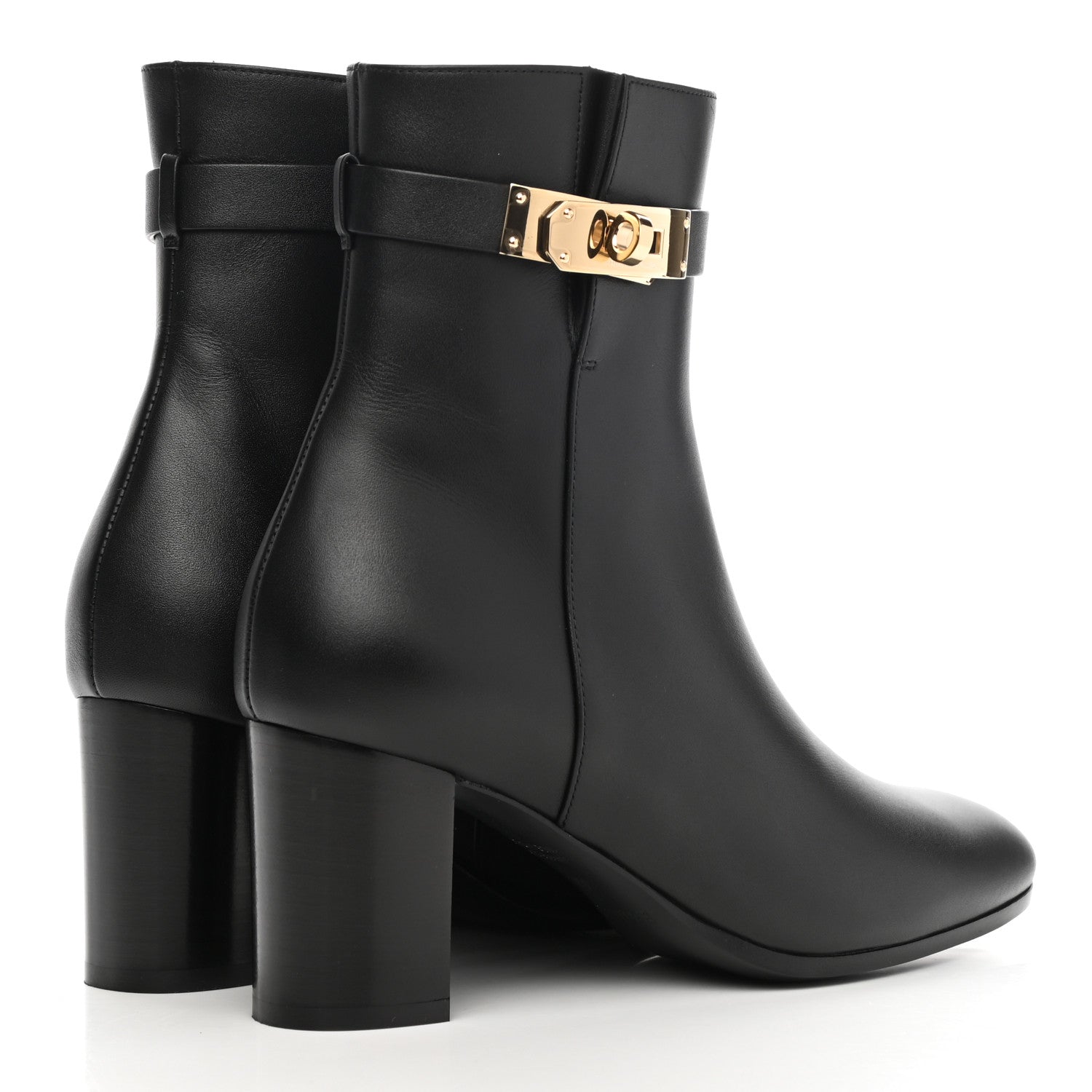 Hermes Calfskin Saint Germain Ankle Boots 36 Black 4 of 9