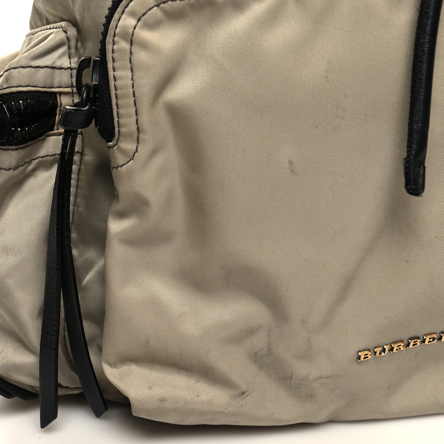 Nylon Medium Rucksack Backpack Beige