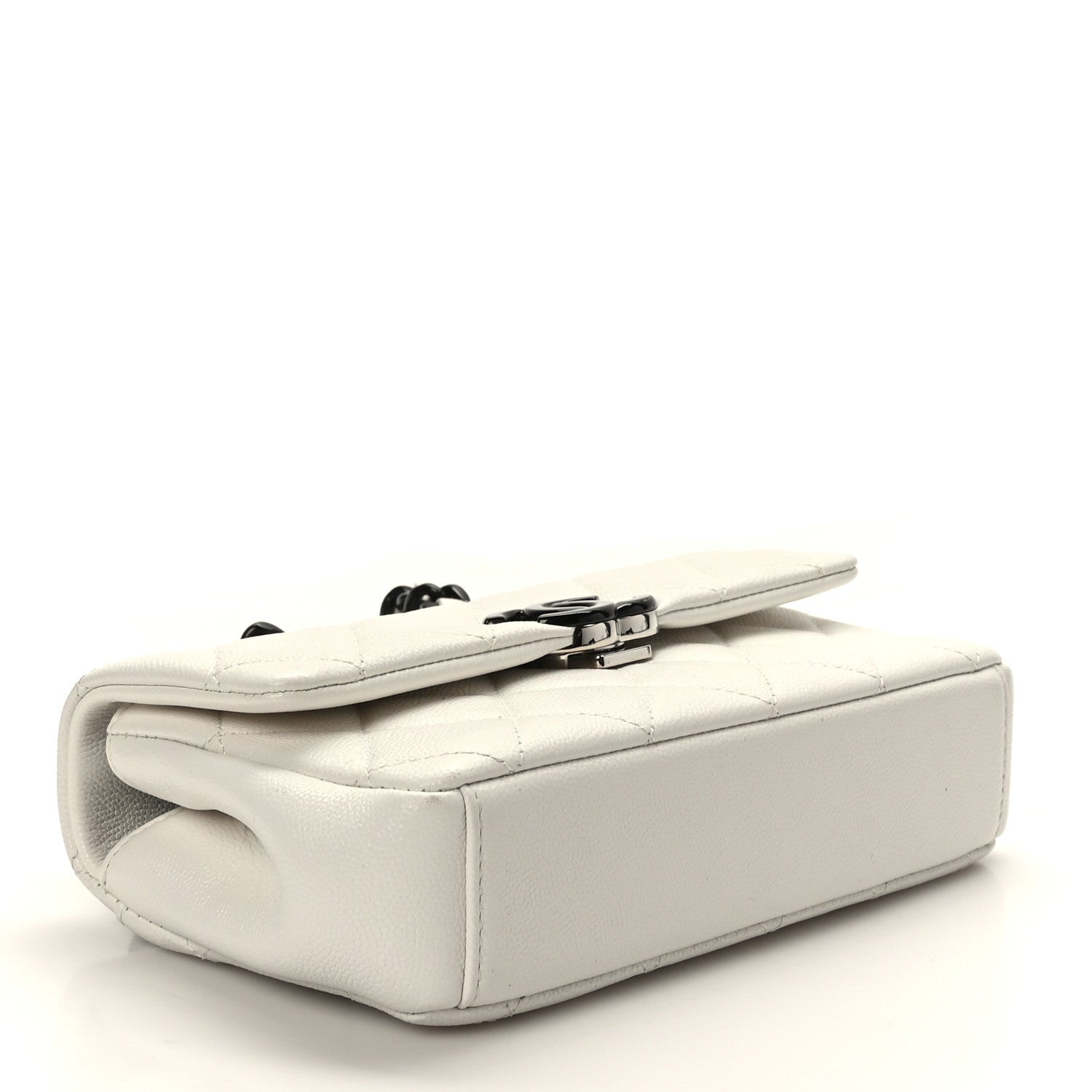 Chanel Caviar Quilted My Everything Small Flap White Black 9 of 9