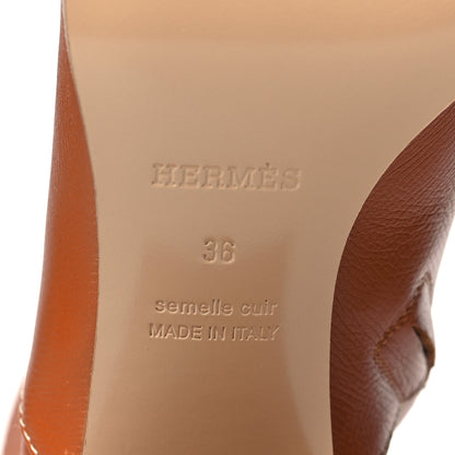 Hermes Epsom Womens Flatteuse 60 Ankle Boot 36 Naturel 6 of 9