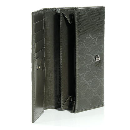 Gucci Imprime Monogram Long Wallet Military 7 of 7