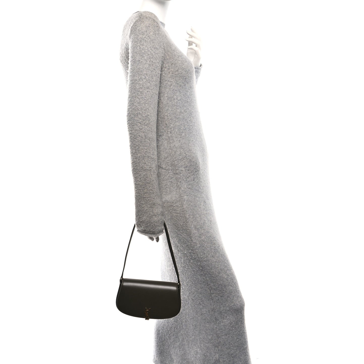 Box Calfskin Mini Voltaire Shoulder Bag  Deep Musk