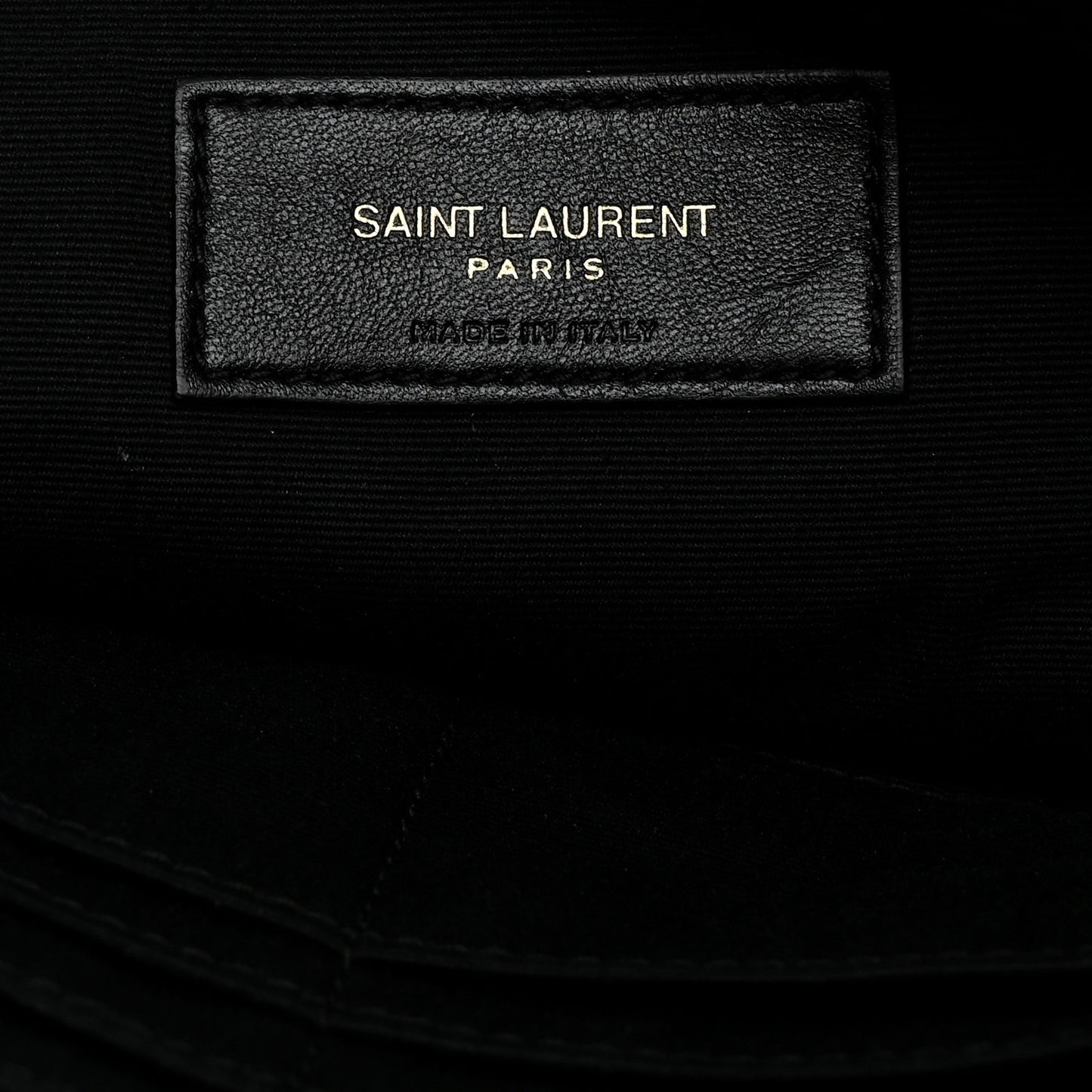 Calfskin Matelasse Monogram Cassandre Tablet Pouch Black