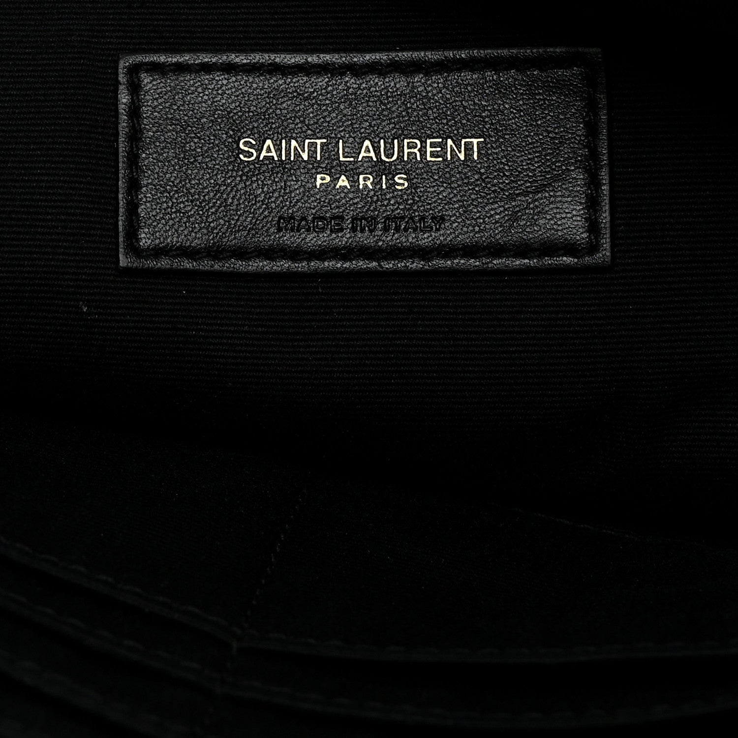 Saint Laurent Calfskin Matelasse Monogram Cassandre Tablet Pouch Black 6 of 7