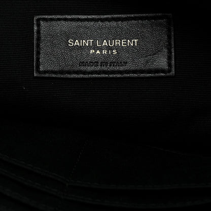 Saint Laurent Calfskin Matelasse Monogram Cassandre Tablet Pouch Black 6 of 7