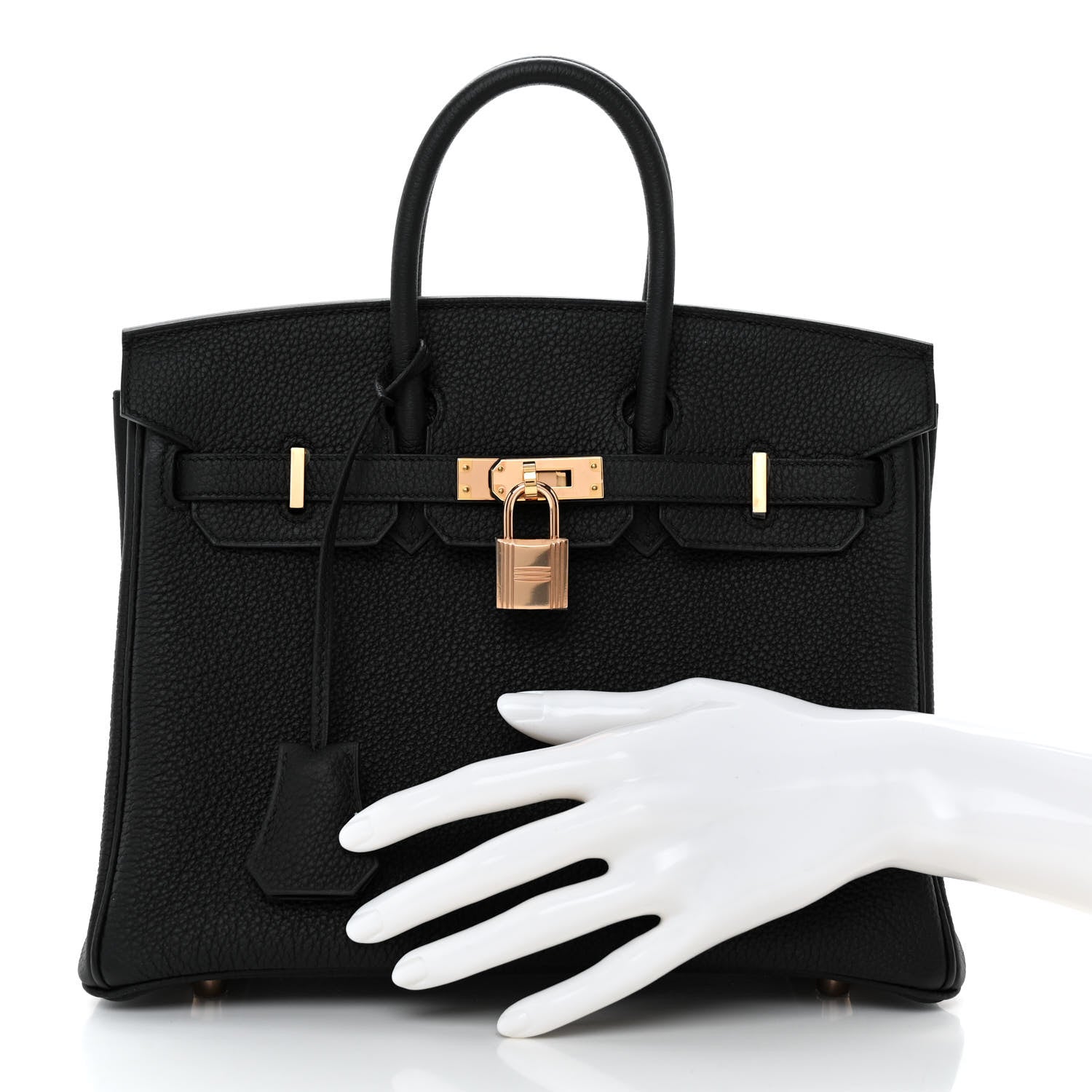 Hermes Togo Birkin 25 Black 2 of 13