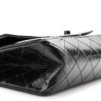 Chanel Glazed Aged Calfskin Quilted 2.55 Reissue 225 Flap So Black 9 of 10