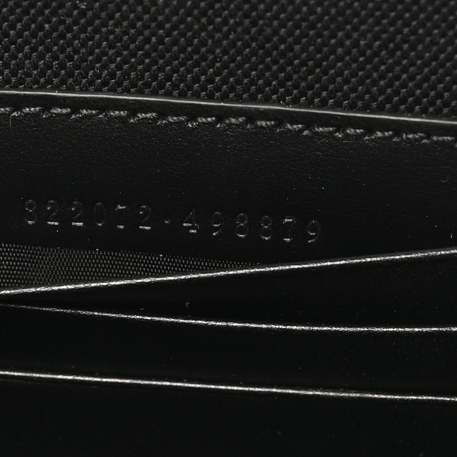 Gucci GG Supreme Monogram Web Small Shoulder Bag Black Grey 8 of 11