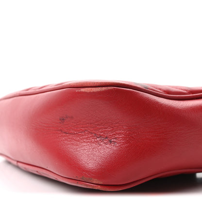Saint Laurent Calfskin Matelasse Monogram Lou Camera Bag Opyum Red 10 of 10