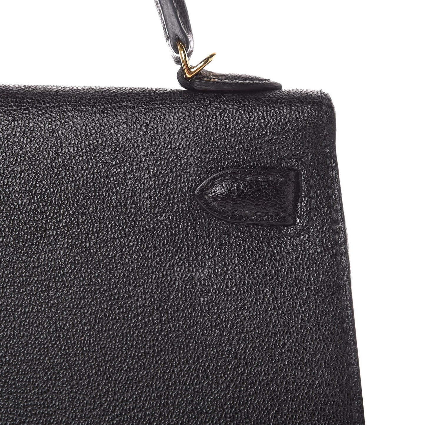 Chevre Chandra Mini Kelly Sellier 20 Black