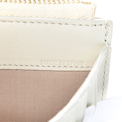 Chloe Smooth Calfskin Logo Vick Zip Card Case Natural White 7 of 9