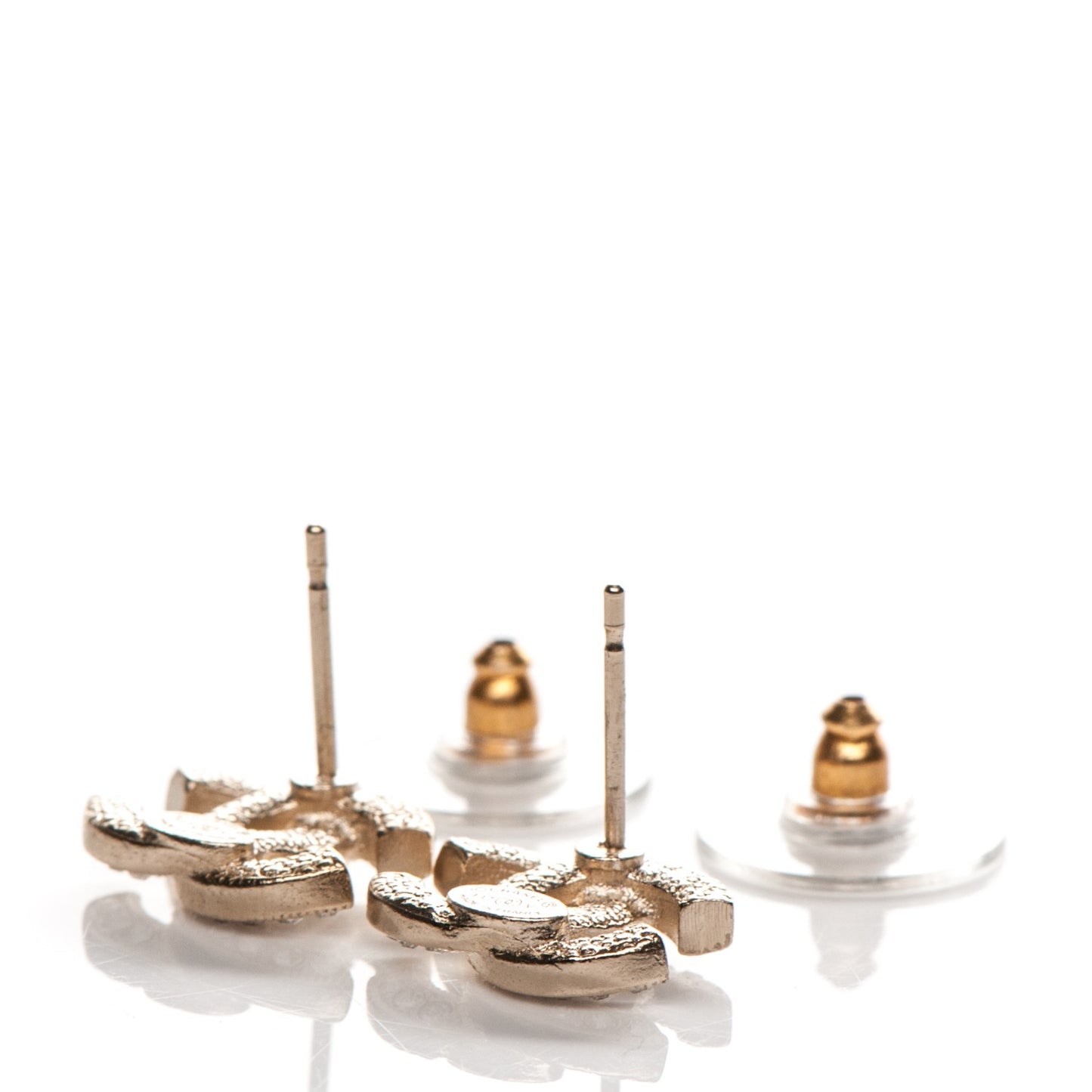 Crystal CC Earrings Gold