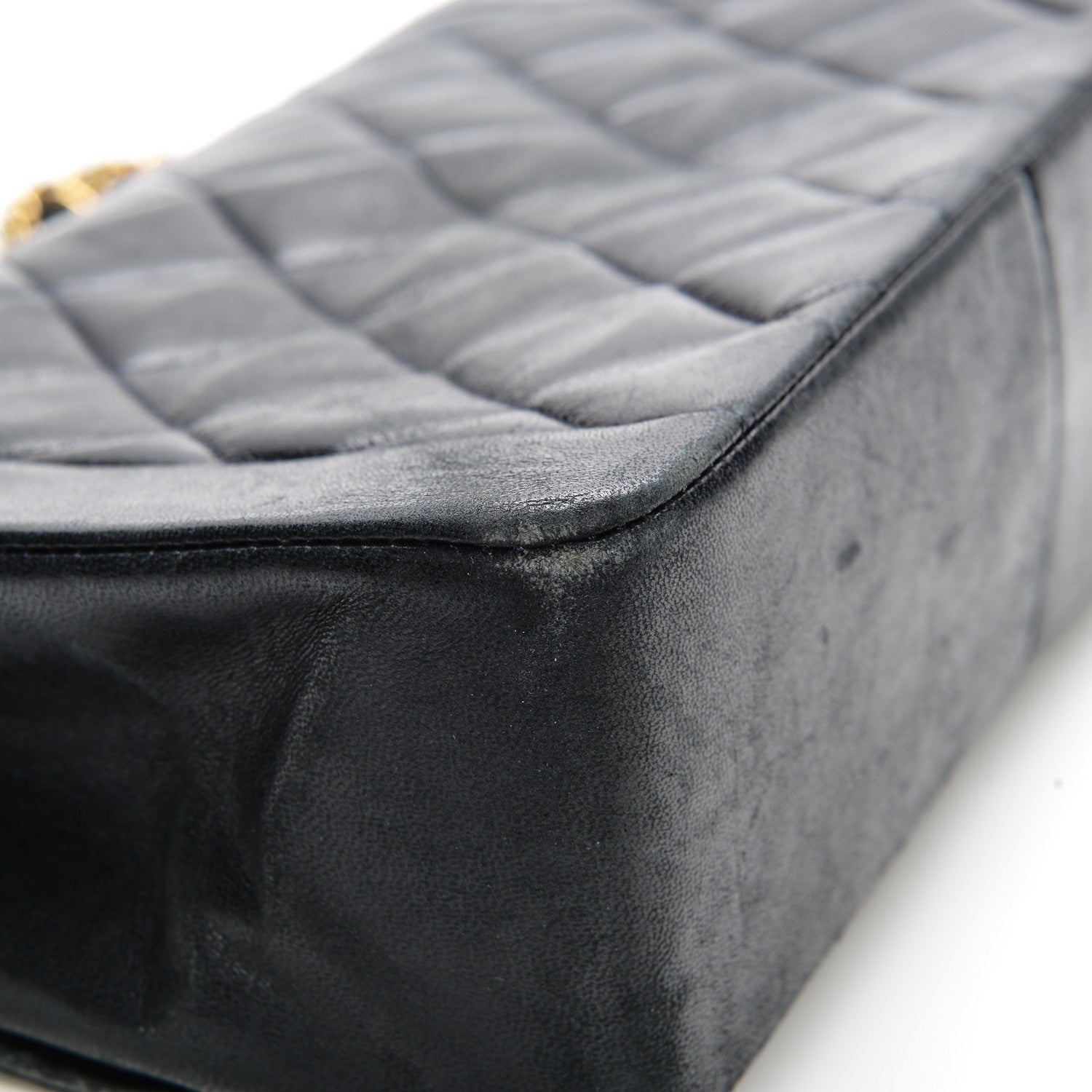 Chanel Lambskin Quilted Medium Single Flap Navy Blue 9 of 10