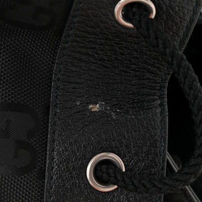 Gucci Econyl Nylon Monogram Off The Grid Drawstring Bucket Backpack Black 11 of 11