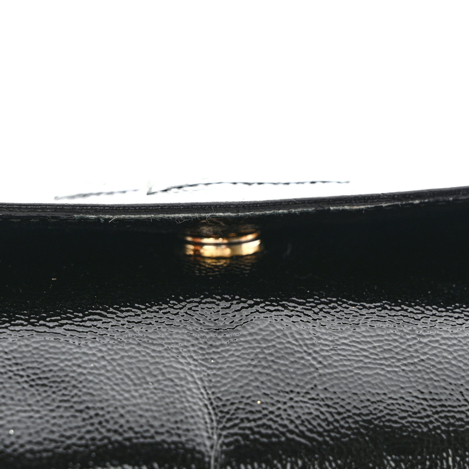 Saint Laurent Textured Patent Monogram Large Belle De Jour Clutch Black 10 of 11