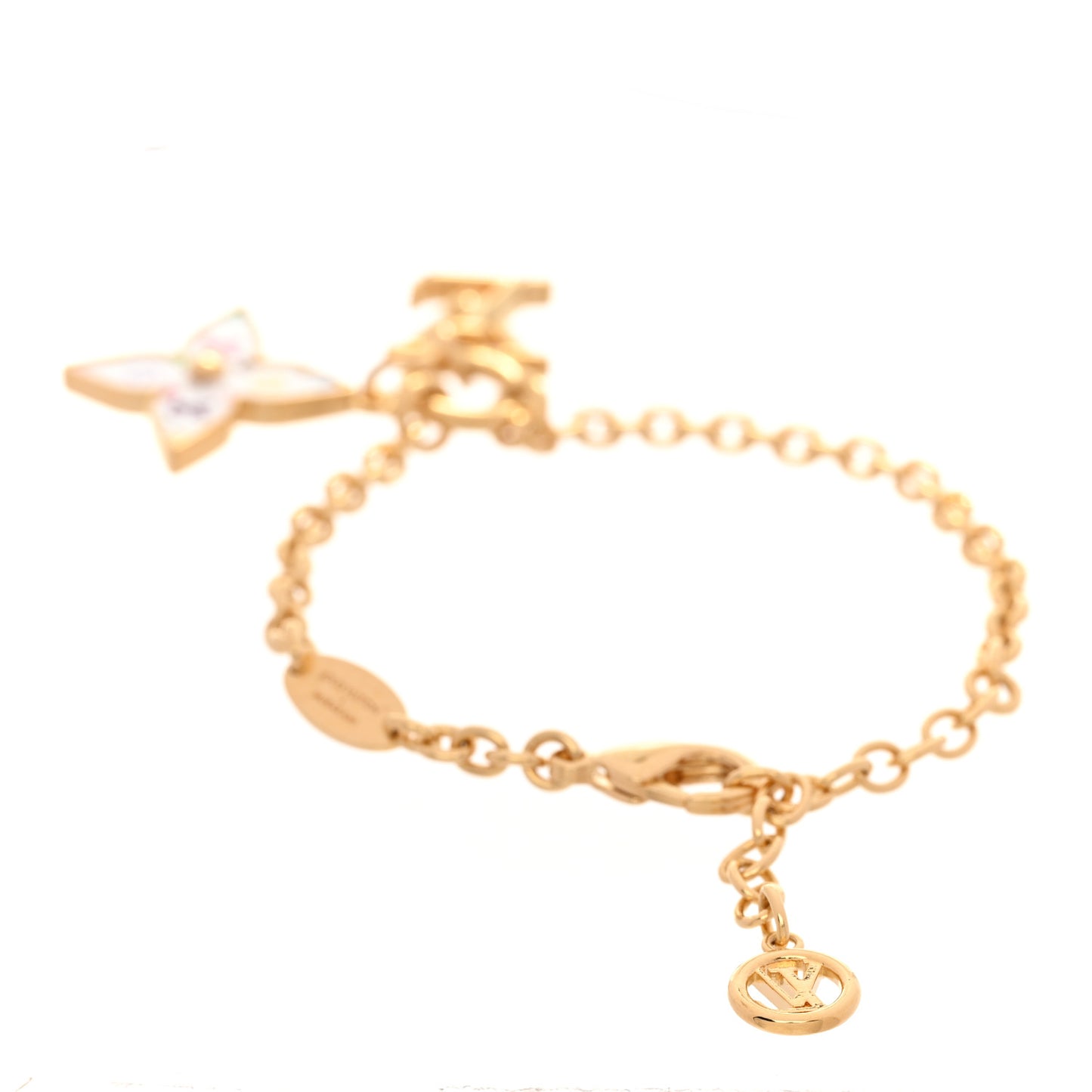 LV X TM Monogram Bracelet Gold White