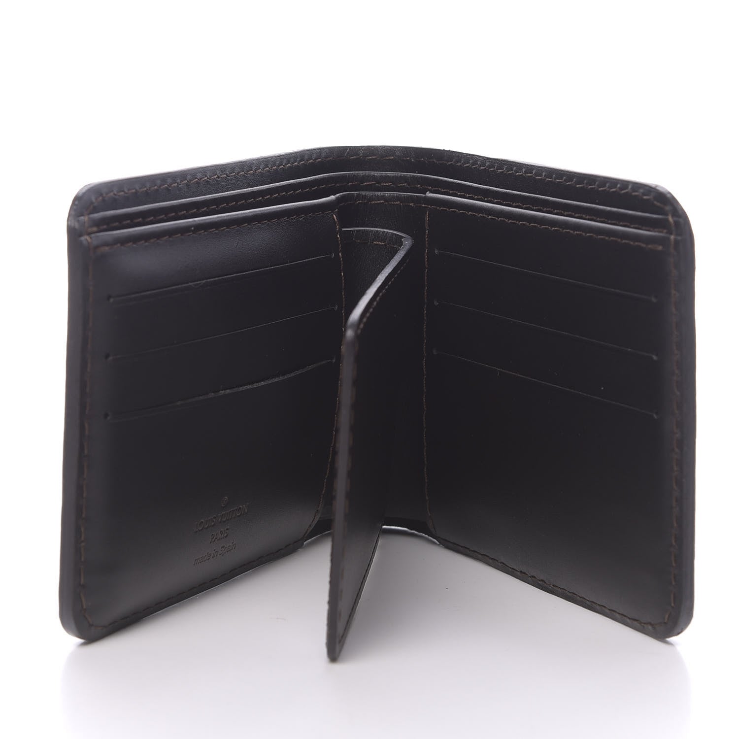 Louis Vuitton Utah 6 Cards Bill Holder Wallet Coffee 6 of 8