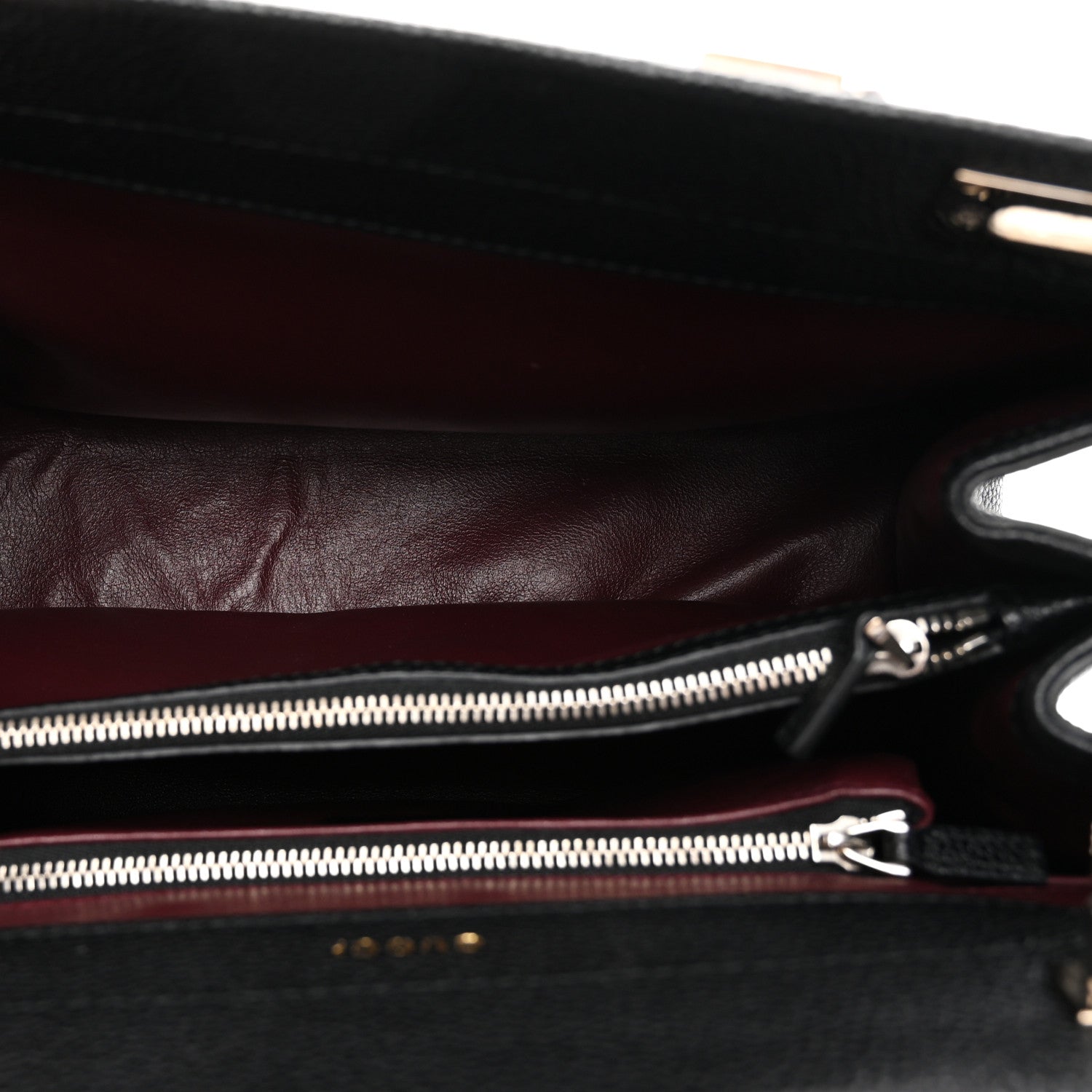 Gucci Grainy Calfskin Small Zumi Top Handle Bag Black 1866526