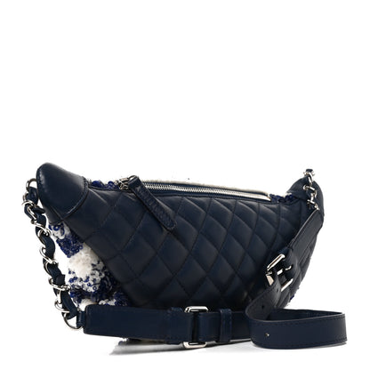 Chanel Sequin Calfskin Sparkling City Waist Bag Fanny Pack Blue White 2 of 9
