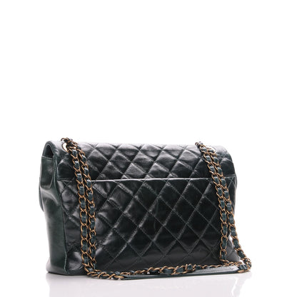 Chanel Calfskin Python Large Urban Mix Flap Dark Green 4 of 12