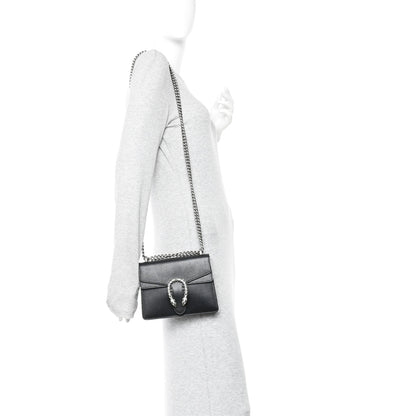 Gucci Calfskin Mini Dionysus Shoulder Bag Black 2 of 14