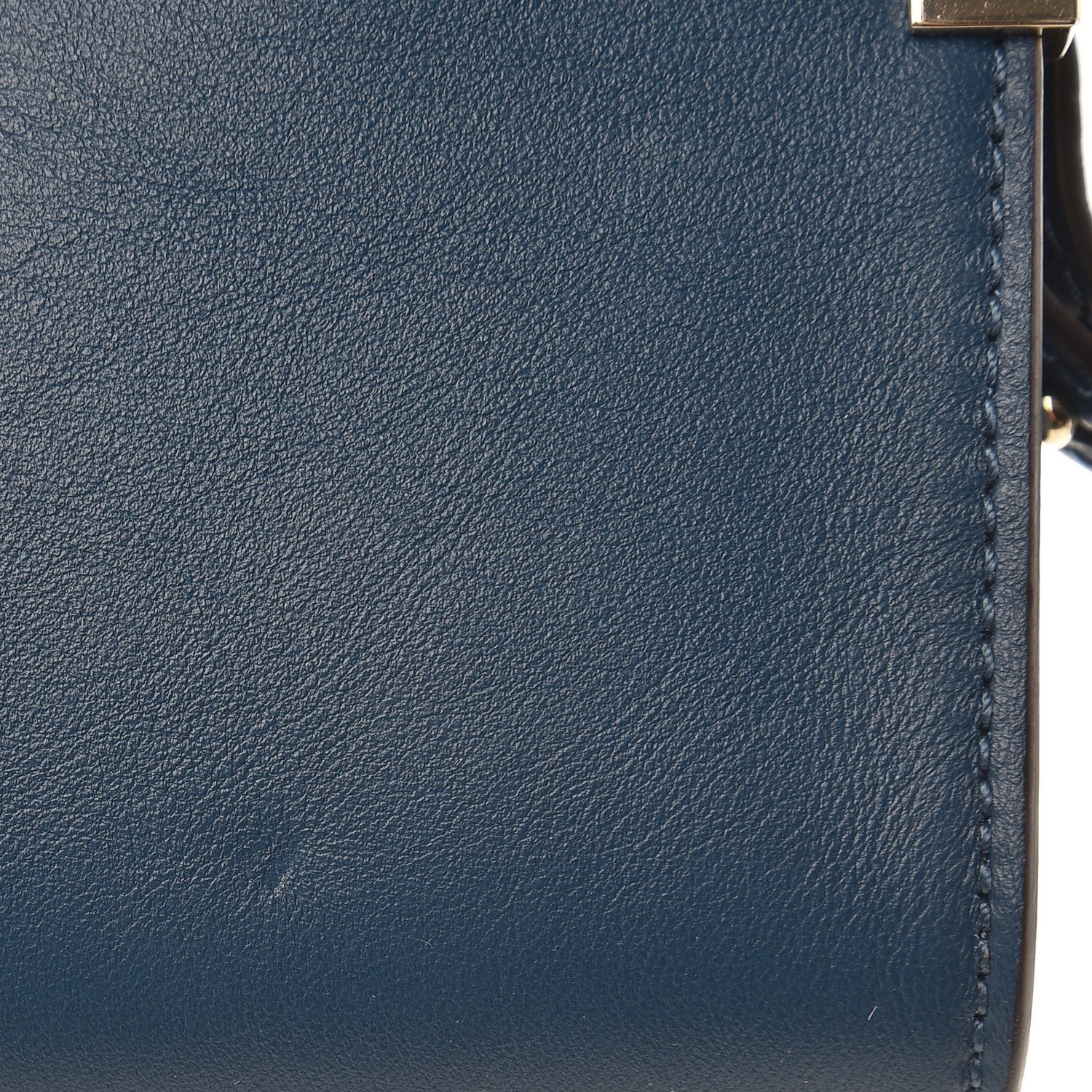 Chloe Suede Calfskin Mini Faye Shoulder Bag Majolica Blue 8 of 9