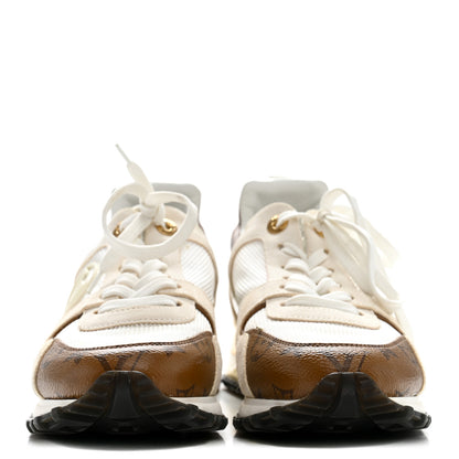 Louis Vuitton Calfskin Monogram Run Away Sneakers 36.5 White 3 of 8