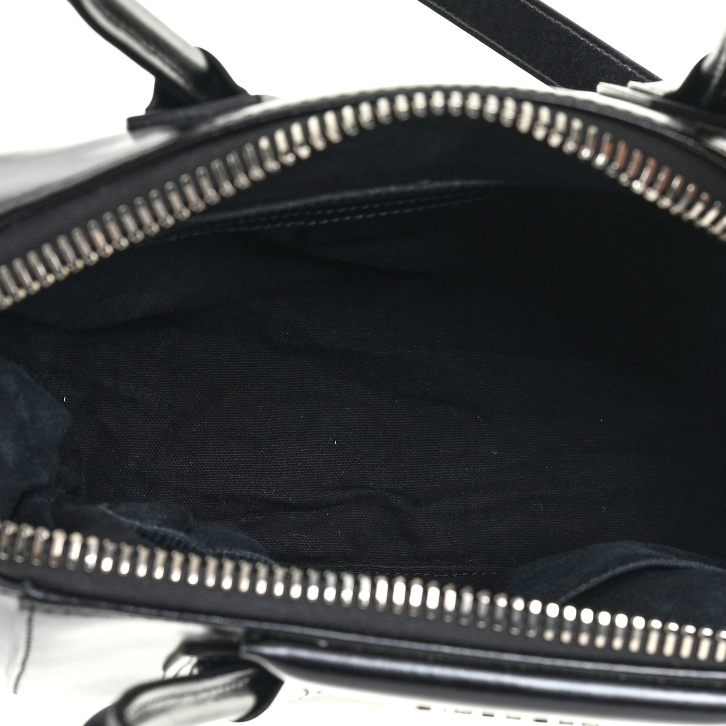 Shiny Lord Calfskin Small Antigona Black