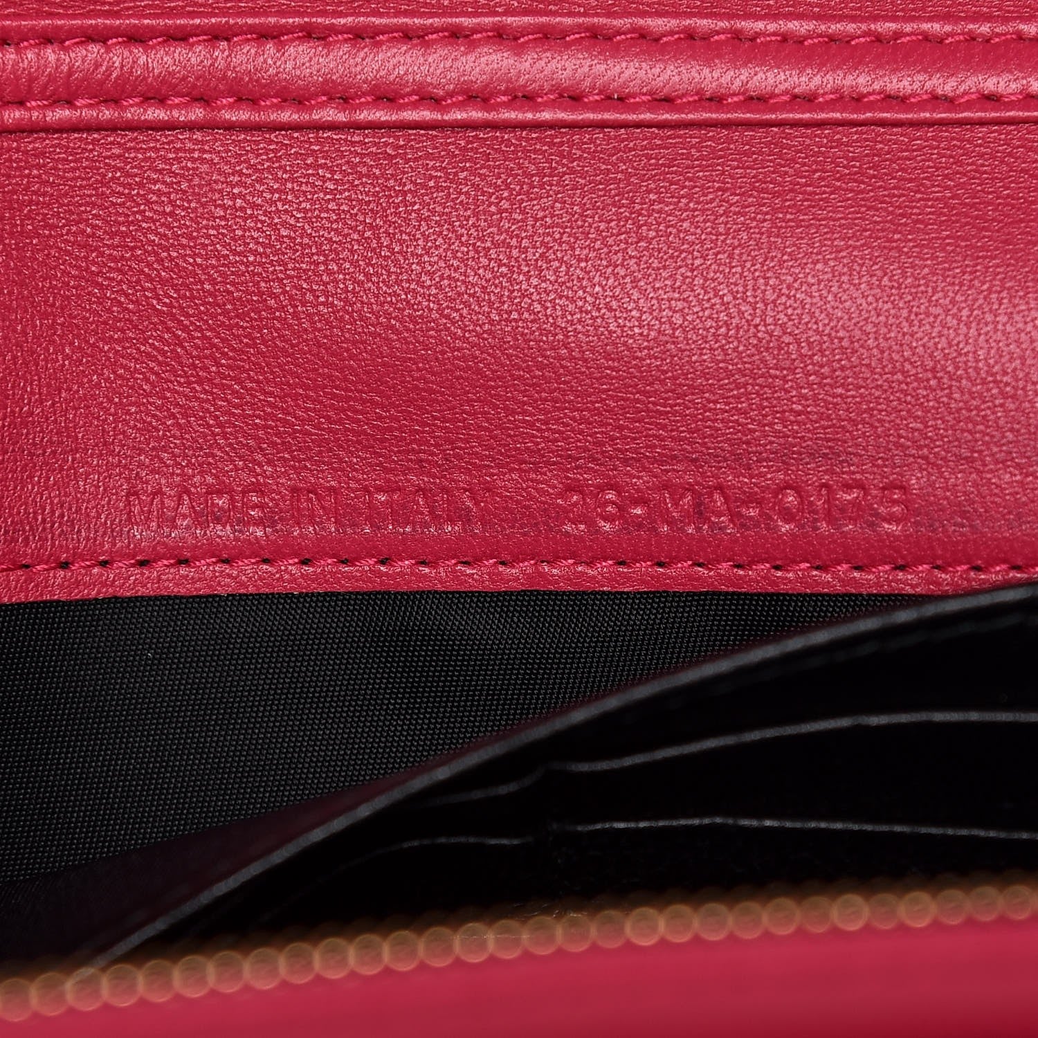 Christian Dior Lambskin Cannage Miss Dior Chain Wallet Fuchsia 7 of 11