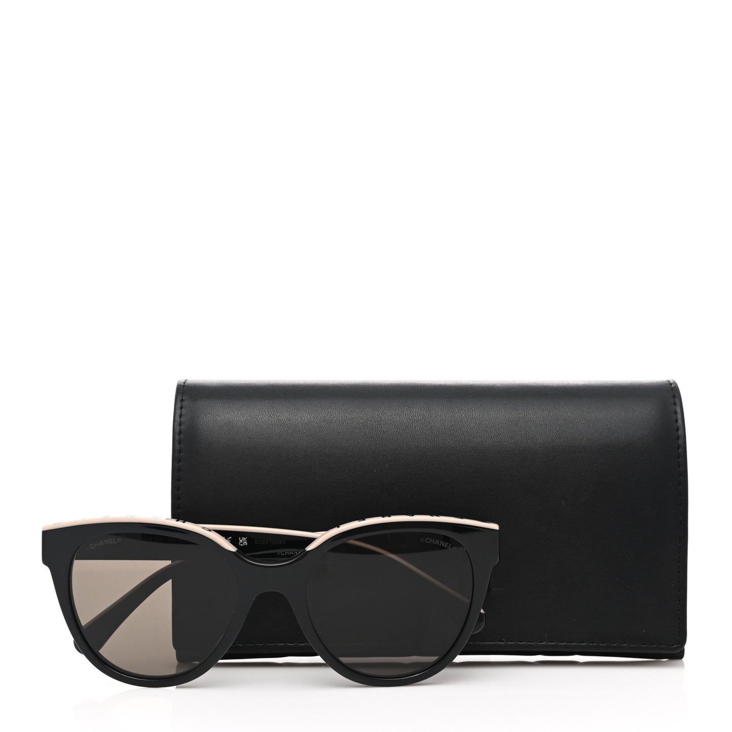 Acetate CC Butterfly Sunglasses 5414 Black Beige