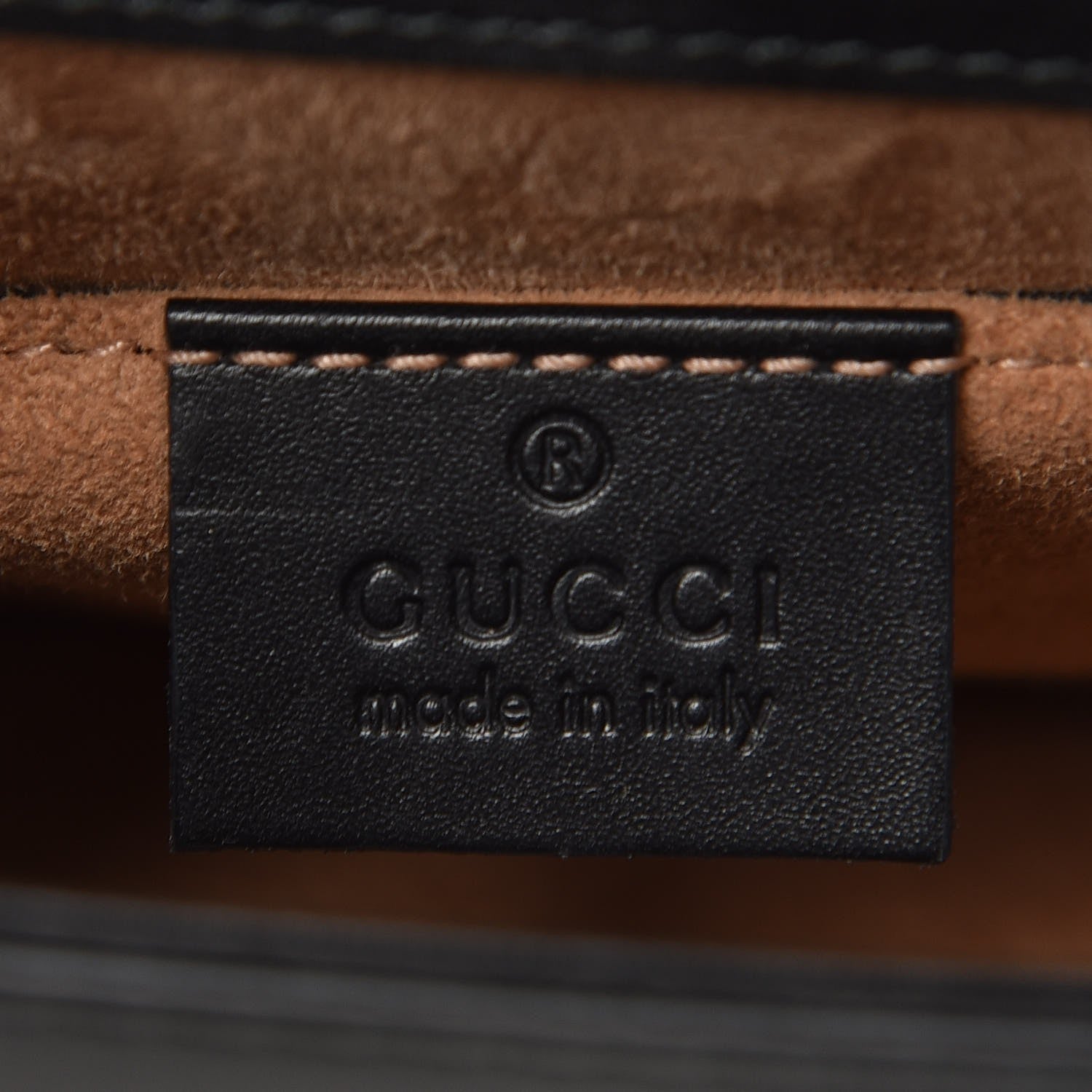 Gucci Calfskin Mini Sylvie Chain Shoulder Bag Black 6 of 9