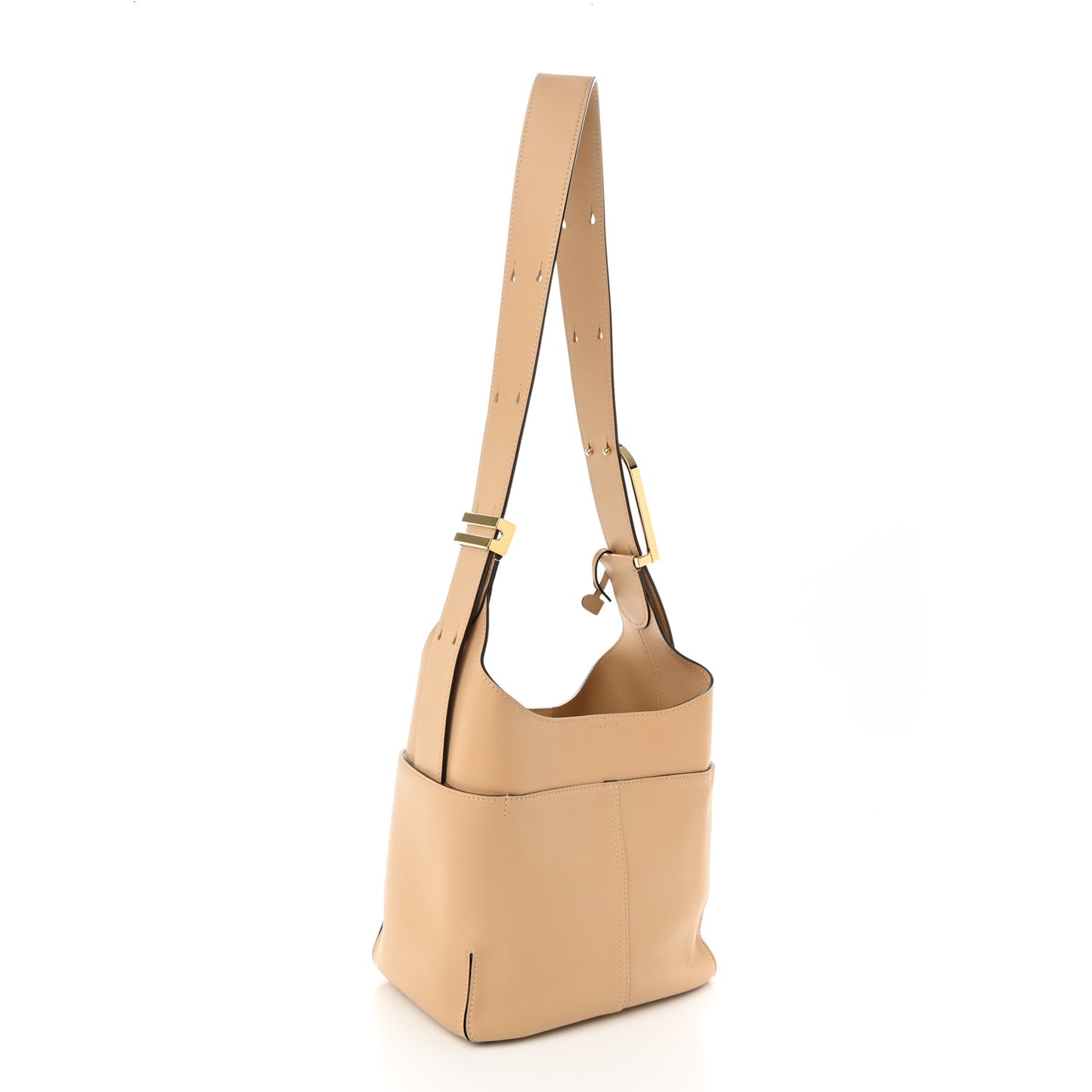 Grained Calfskin Mini So Cool Satchel Latte