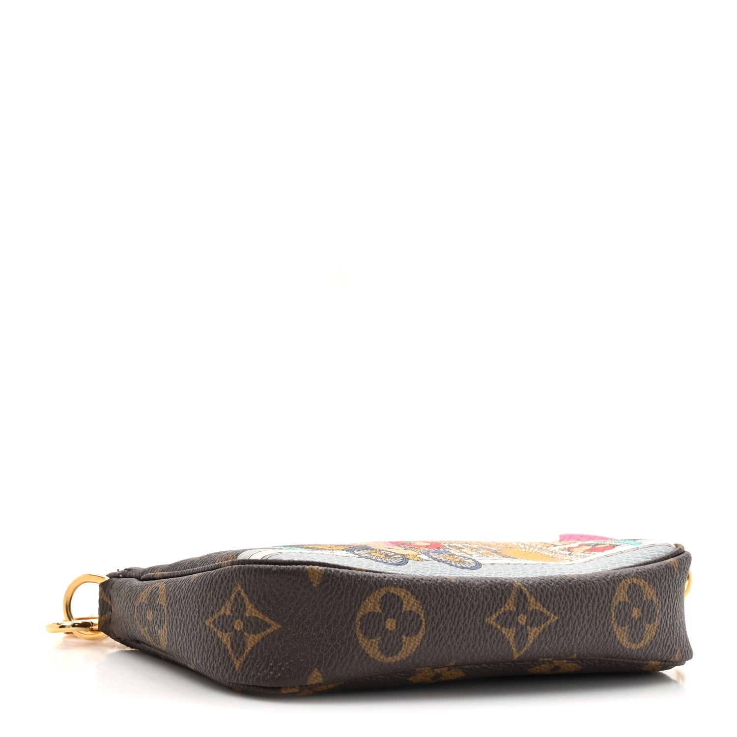 Louis Vuitton Monogram 2022 Christmas Animation Paris Mini Pochette Accessories Pink 4 of 10