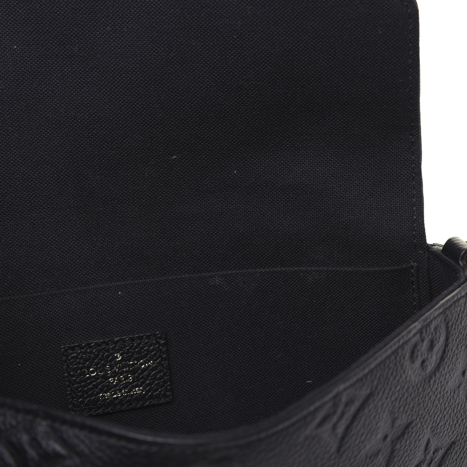 Louis Vuitton Empreinte Pochette Felicie Chain Wallet Black 10 of 12