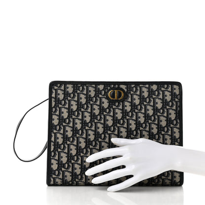Christian Dior Oblique 30 Montaigne Pouch Blue 2 of 8