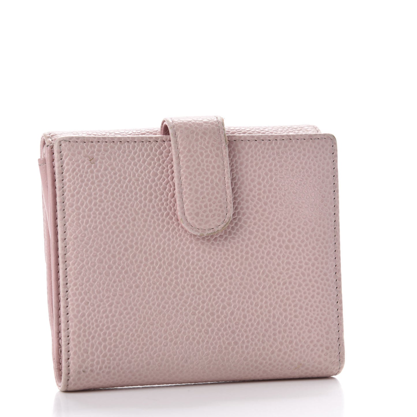 Caviar Timeless CC Compact French Wallet Pink