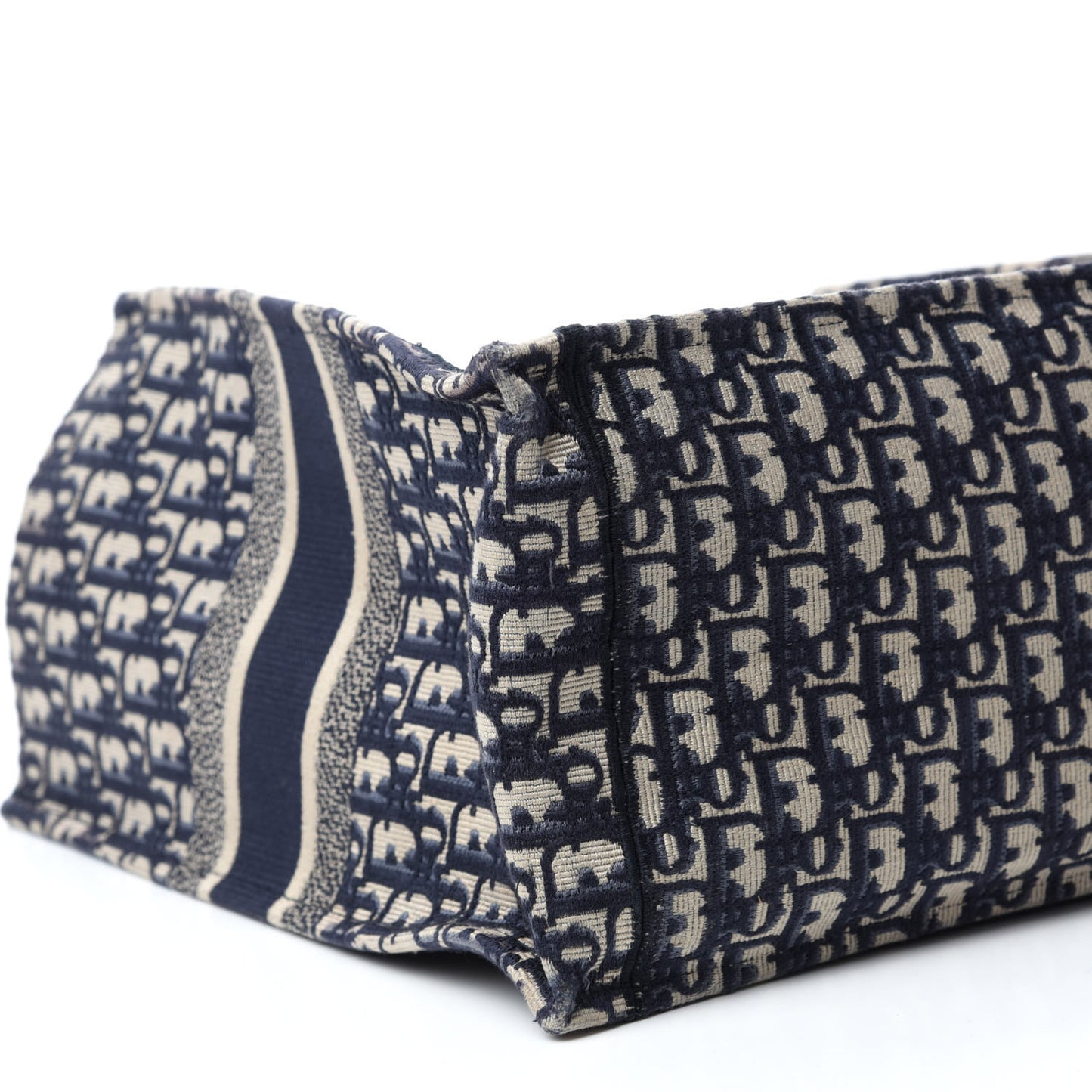 Oblique Book Tote Blue Multicolor