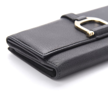 Gucci Calfskin Stirrup Continental Wallet Black 6 of 10