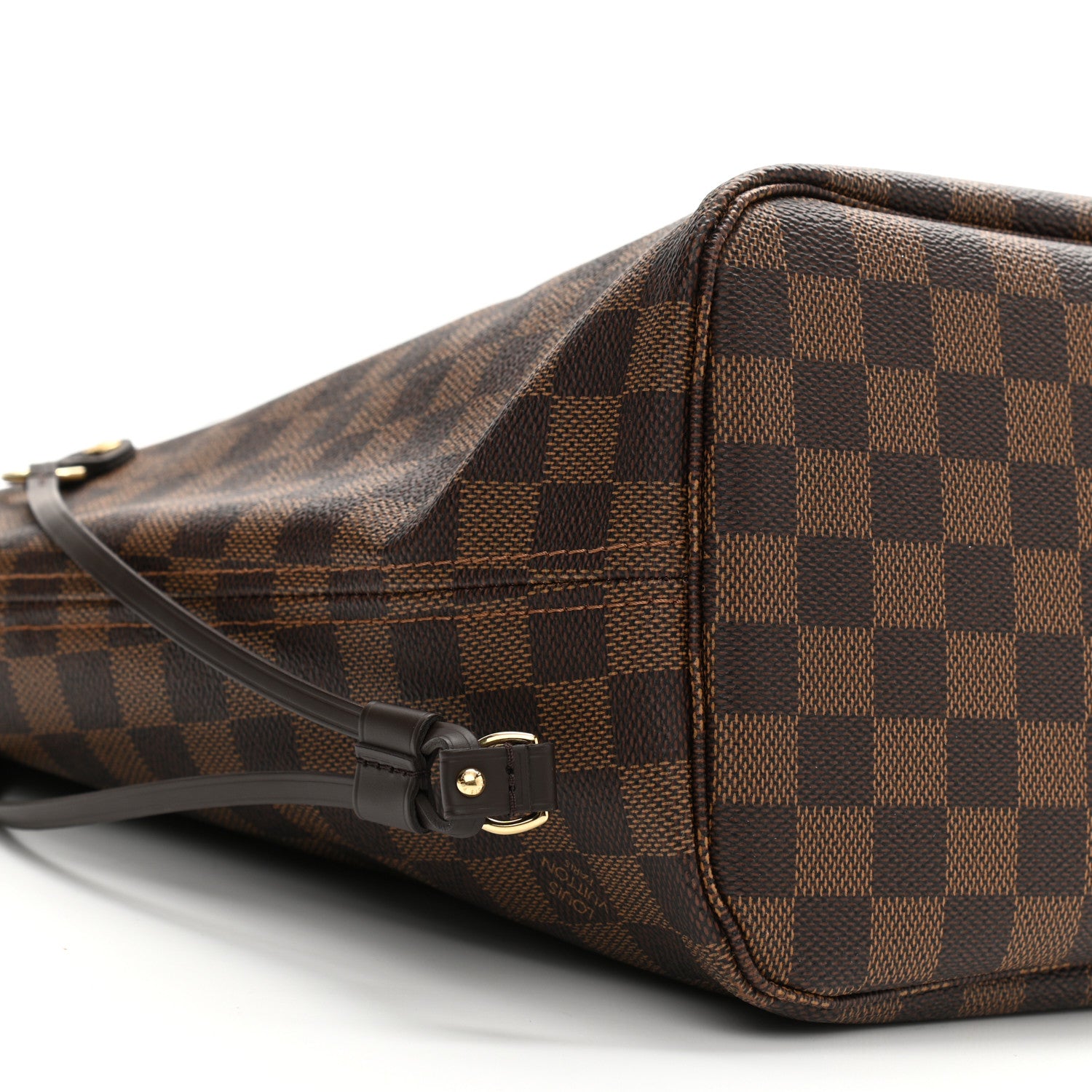 Louis Vuitton Damier Ebene Neo Neverfull MM Rose Ballerine 10 of 11