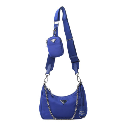 Prada Nylon Re-Edition 2005 Shoulder Bag Indaco 1 of 11