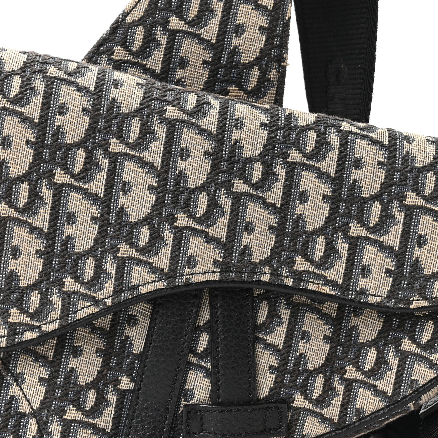 Christian Dior Oblique Mens Mini Saddle Bag Blue 7 of 9