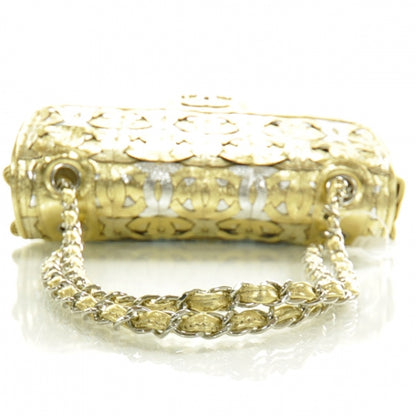 Chanel Calfskin Crackled CC Mix Flap Metallic 5 of 11