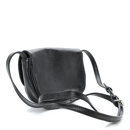 Balenciaga Calfskin Soft B Round Crossbody Bag XS Black 2 of 7