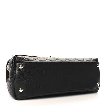 Chanel Caviar Quilted Small Coco Handle Flap Black 4 of 10