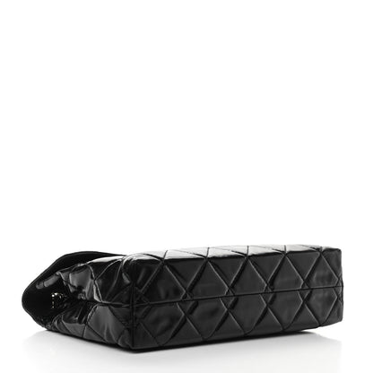 Chanel Vinyl Quilted In the Business Flap Bag Black 4 of 11