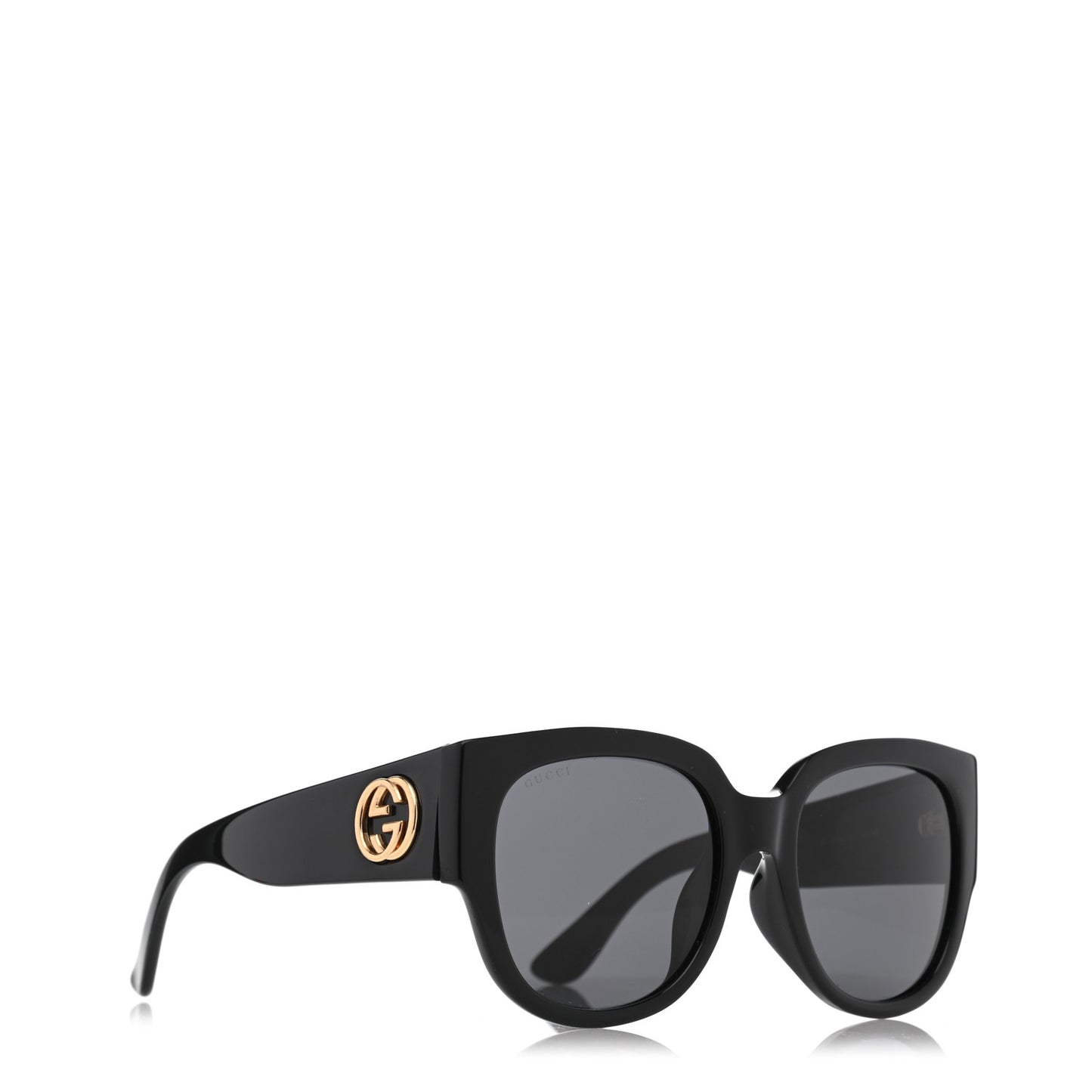 Acetate Square Frame Sunglasses GG0142SA Black