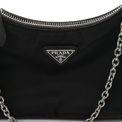 Prada Nylon Re-Edition 2005 Shoulder Bag Black 9 of 11